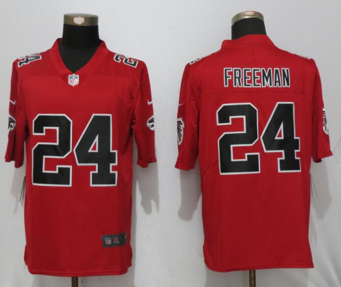 2017 New Nike Atlanta Falcons #24 Freeman Red Color Rush Limited Jersey